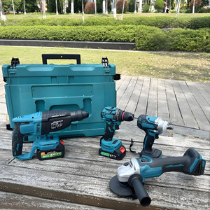 Máy khoan chuyên nghiệp, bộ dụng cụ giá rẻ, bộ dụng cụ điện cầm tay di động, bộ combo dụng cụ điện cho xây dựng công nghiệp - Product Image 2