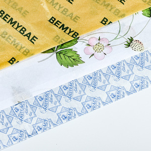 Eco-friendly Custom <b>Pattern</b> Printed Logo Black Biodegradable Wrapping Tissue <b>Paper</b> for Gifts Packaging - Product Image 3