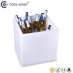 RGB Changing <strong>LED</strong> <strong>Lighted</strong> Square Plastic <strong>Ice</strong> <strong>Bucket</strong> Nightclub Bar &amp; Party Bulk Beverage Tubs for Night Entertainment - Product Image 2