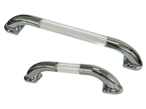Poignée de porte lumineuse blanche, noire et chromée, poignée de porte de camping-car avec matériau durable pour camping-car, voiture de camping - Product Image 1
