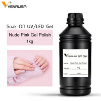 VENALISA UV GEL 1KG Base Coat Sans Résidu Longue Tenue Top Coat Trempé Vernis à Ongles Gel OEM en Vrac 1000ml Vernis à Ongles Gel UV Émaux