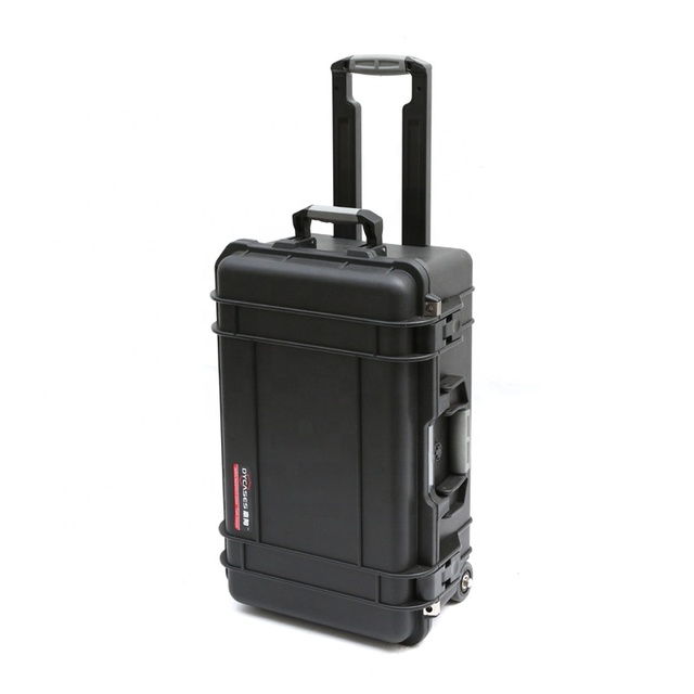 D5524 Waterproof Outdoor Carrying Case Hard ABS Material Plastic Camera Case With Wheels