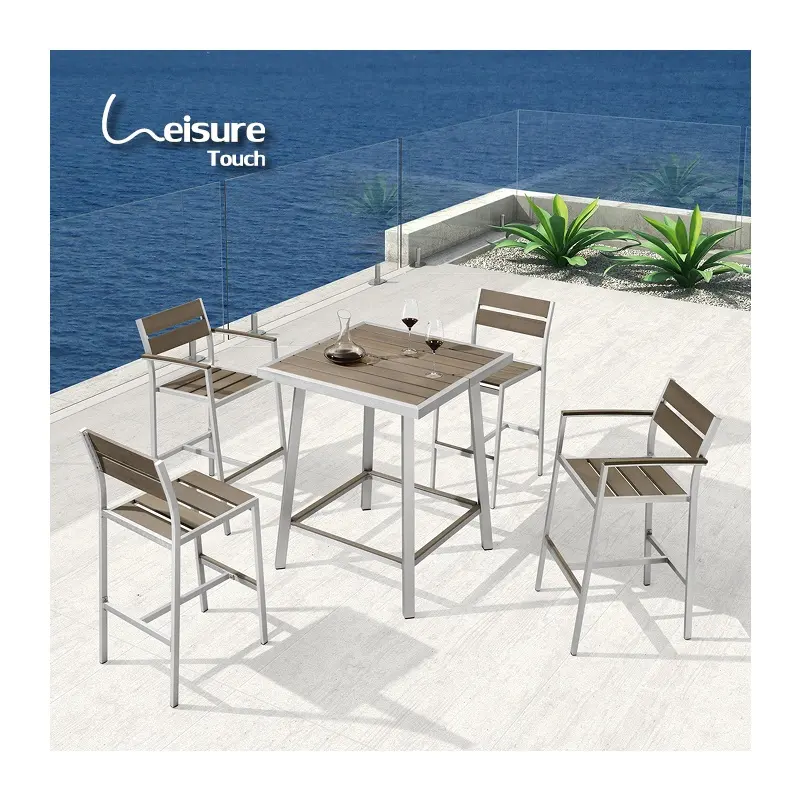 Outdoor Bar Stools And Table Sets Restaurant Outdoor Pub High Top And Stools Height Chairs Bistro Set Furniture Patio Bar Tables