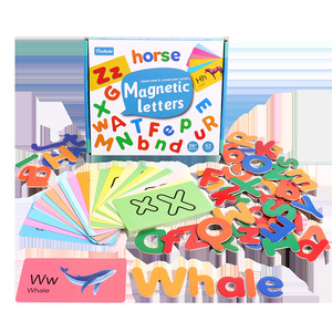 Enfants magnétique alphabet anglais puzzle éducation précoce carte cognitive 26 lettres mot jouets d'apprentissage - Product Image 5