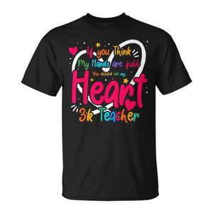 Camiseta Promocional Premium con Diseño de Corazón para la Semana de Apreciación a los Maestros y Regreso a Clases 3K - Product Image 1