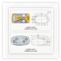Ventilation de luxe pour autocar avec lampe de lecture LED et haut-parleur, compatible avec les accessoires intérieurs des bus Yutong, King Long, Higer