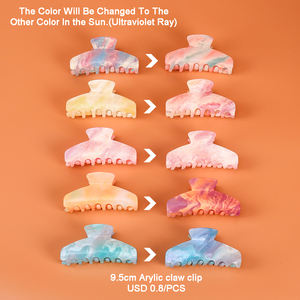 Vendita calda elegante Design classico acrilico capelli artiglio fermaglio per le signore e le ragazze di altri colore dei capelli del sole accessori - Product Image 2