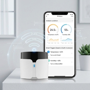 Control Remoto Inteligente WiFi IR <span class=keywords><strong>Broadlink</strong></span> RM5 Plus con Sensor de Temperatura y Humedad Integrado, Compatible con Alexa y Google Home, Conexión Climática - Product Image 2