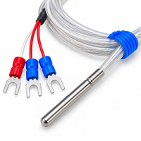Sensor Suhu Elektroplating Tahan Korosi Pt100 PTFE Tahan Asam dan Alkali OEM IP65