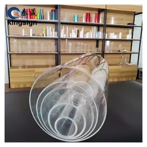 Kingsign 100% virgin materials non yellowing clear acrylic tubes supplier