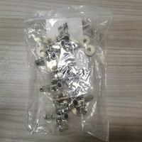HUASHENG Sliver Chrome Finish Metal Plastic Electric Guitar Tuning Pegs Premium Quality 2 Piece Machine Heads Bass Accessories