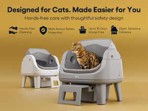 AutoScooper 12 Lite – Bac à litière intelligent et automatique pour chat, écologique, en plastique, double mode, toutes tailles de chats, grande capacité 10 kg, facile d'utilisation - Product Image 3