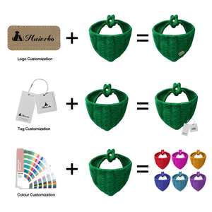 pression Para Perros écharpe pour animaux de compagnie tricoté en vrac en gros accessoires personnalisés <span class=keywords><strong>chien</strong></span> Bandanas - Product Image 3