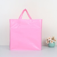Sac de courses personnalisé en plastique HDPE de qualité supérieure avec poignée souple en boucle