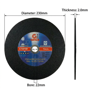 Disque de coupe 9 pouces (230 mm) pour métaux, acier au carbone, acier inoxydable, fer, à liant résineux, abrasif haute performance, pour matériaux durs, prix spécial - Product Image 3