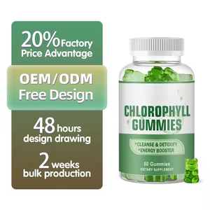 DUOZI OEM Candy Manufacturer Healthcare Chlorophyll Gummies Antioxidant Natural Detox Organic Chlorophyll Gummies - Product Image 1