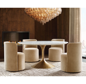 Muebles <span class=keywords><strong>de</strong></span> sala <span class=keywords><strong>de</strong></span> estar <span class=keywords><strong>de</strong></span> Interior <span class=keywords><strong>de</strong></span> mediados <span class=keywords><strong>de</strong></span> siglo, base <span class=keywords><strong>de</strong></span> pedestal <span class=keywords><strong>de</strong></span> metal <span class=keywords><strong>de</strong></span> lujo, mesa <span class=keywords><strong>de</strong></span> comedor <span class=keywords><strong>de</strong></span> mármol <span class=keywords><strong>de</strong></span> pizarra - Product Image 2