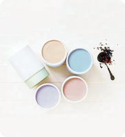 Boîte-cadeau cylindrique en carton biodégradable et écologique, avec lamination mate et gaufrage, pour l'emballage de bougies, de parfums et de cosmétiques