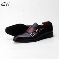 Chaussures habillées classiques en cuir Blake cousues de haute qualité Cie Lo221 pour hommes
