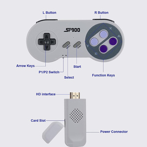 FORYOBUD SF900 Retro Consola 16 Bit Game Stick 5000 giochi HD console per videogiochi per Controller Wireless NES/SNES - Product Image 5