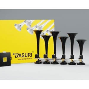 Oferta Especial Bocina <span class=keywords><strong>de</strong></span> Aire Musical Basuri <span class=keywords><strong>de</strong></span> 6 Trompetas y 33 Melodías <span class=keywords><strong>de</strong></span> Baby Shark en Amarillo y Negro para Camión, Tren, Autobús y Furgoneta - Product Image 5