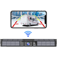 Kamera Mundur Nirkabel WiFi HD720P Tahan Air IP68 dengan Kontrol Aplikasi, Baterai Surya 9000mAh Magnetik untuk Bingkai Plat Nomor AS