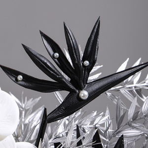 Susunan Tanaman <span class=keywords><strong>Phalaenopsis</strong></span> Buatan dalam Pot Keramik, Bunga Indoor Buatan - Product Image 5