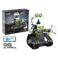 Ensemble de blocs de construction de robot programmable C83001W 434 pièces, robot marcheur avec contrôle double mode et lumières LED