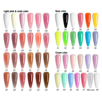 Kit d'extension d'ongles en acrylique Fresh Look Fournitures professionnelles Polish acrylique transparent Vegan Poly Gel Poly Gel de marque privée