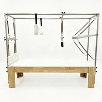 Lit de Pilates Cadillac pour entraînement physique MJD M201A – Appareil de studio premium, durable, réglable et portable en bois de chêne