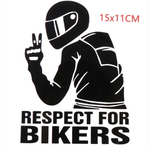 1pc 11x15 CM respeto de pegatina para coche de la motocicleta de 3D pegatinas de vinilo 3D pegatinas y etiquetas - Product Image 4