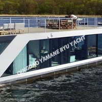 Bateau-maison en aluminium pour la pêche, bateau-maison ponton