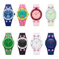 Nouveau bracelet de montre en silicone liquide pour Ap&Swatch Royal POP 2 en 1, étui et bracelet, bracelet de montre sport de luxe réglable