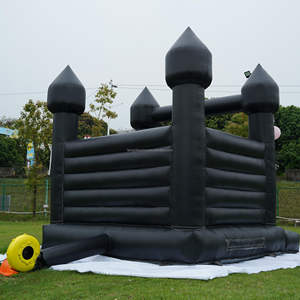 Casa di rimbalzo nera gonfiabile per il noleggio di affari commerciali buttafuori di nozze <span class=keywords><strong>nero</strong></span> casa di rimbalzo - Product Image 6
