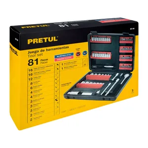 Master 6 pezzi meccanico Set di 81 strumenti 1/4 'e 3/8', Pretul - Product Image 3