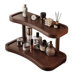 Cosmetic <b>storage</b> rack, desktop perfume and lipstick <b>storage</b> box, solid wood entryway <b>dressing</b> <b>table</b>, skincare and jewelry - Product Image 5