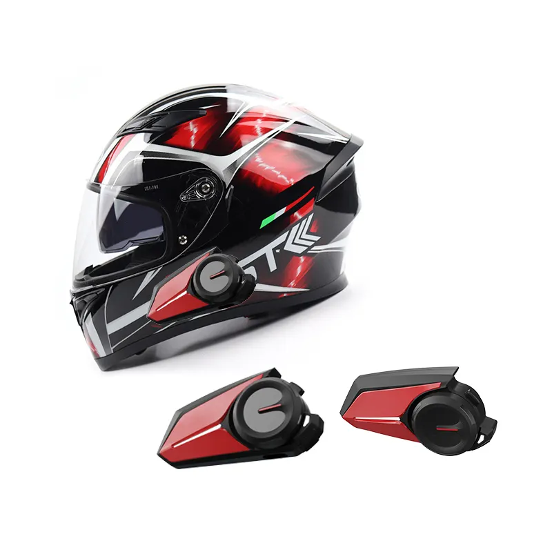 Meilleur prix moto Bluetooth casque casque pour 6 cavaliers interphone moto intercomunicador interphone étanche