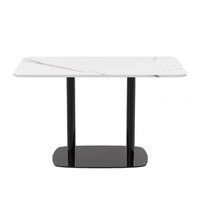 Offre Spéciale Ensemble de chaises de table de canapé en marbre durables personnalisées pour restaurants commerciaux Magasins de restauration rapide Magasins de thé gastronomique-Usine directe