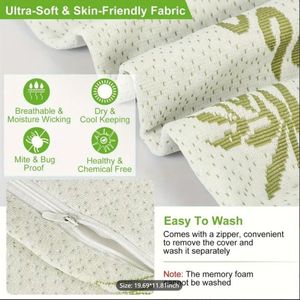 Sản xuất mới bán buôn Lụa tre gót chân tùy chỉnh OEM ODM Bộ nhớ bọt gối - Product Image 6