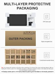 Zahlung an Wand montage kapazitives Touchscreen-Klemmterminal-Kiosk, Selbstbedienung, Bestellung-Maschine für Restaurant