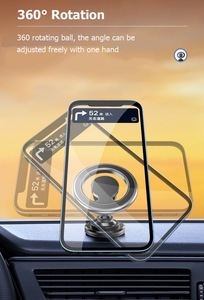 Supporto magnetico per telefono 2024 D19 con gancio in metallo 360 rotazione regolabile per auto porta presa d'aria supporto per auto - Product Image 5