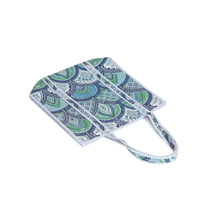 Bolso Tote Acolchado de Algodón con Paneles Estilo Bohemio, Abierto por Arriba, Ligero, Amplio, para Todo el Verano, Color Sólido, Reversible - Product Image 5