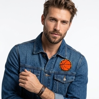 Patch brodé 3D en chenille personnalisable pour équipes sportives, à thermocoller sur vêtements, chapeaux et sacs
