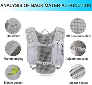 <span class=keywords><strong>Sac</strong></span> à vessie d'eau léger 1L <span class=keywords><strong>sac</strong></span> à dos étanche gilet d'<span class=keywords><strong>hydratation</strong></span> <span class=keywords><strong>sac</strong></span> à dos pour la randonnée et la course sur sentier - Product Image 3