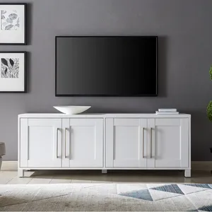 Wholesale Mid Century Living Room Cabinet White Media Console TV stand