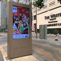 Kiosque d'affichage numérique à écran tactile d'affichage de publicité extérieure d'affichage imperméable debout de plancher d'affichage de publicité