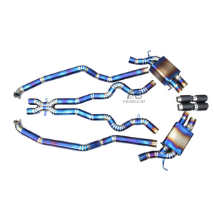 ท่อไอเสียไทเทเนียมสมรรถนะสูง Valvetronic X Pips สำหรับ BMW M6 F06 F12 F13 4.4T Catback พร้อมปลายท่อคาร์บอน - Product Image 3
