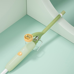 เครื่องม้วนผมไฟฟ้าแบบพกพาขนาดเล็กสีเขียว รุ่นปรับแต่งได้ สำหรับมืออาชีพ - Product Image 2