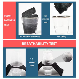 לוגו ארוג מותאם אישית תחתון שרואו ברכיבה ברך תחתונה גרביים גבוהה נקודה תבנית אתחול גרביים - Product Image 2