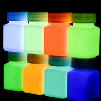 Polvo de pigmento que brilla en la oscuridad, polvo de aluminato de estroncio, precio de polvo luminoso, pigmento luminoso, pigmento fotoluminiscente